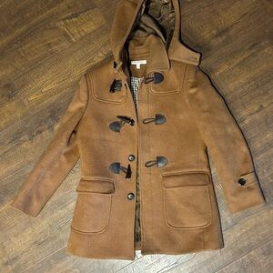 Kids Wool  Coat in Camel